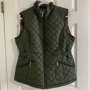 Quilted Green Vest - Women’s XL